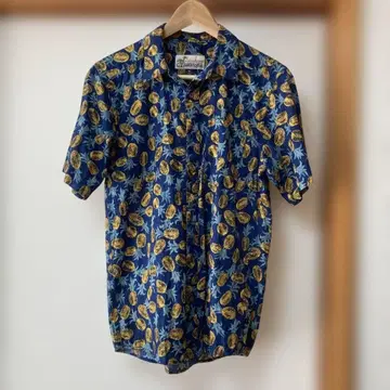 파타로하 알로하 셔츠 XS 파인애플 패턴