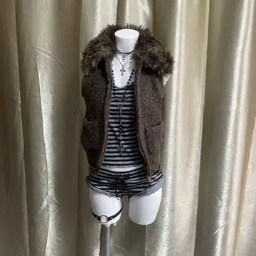 보아 베스트 인조 모피 y2k 페어리 그런지 모리걸