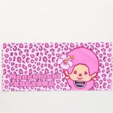 코갸루 kogyaru 페이스 타월 핑크 갸루 몽치치