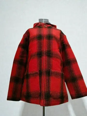 45RPM 울 코트 레드 체크