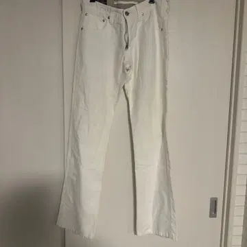 Giorgio Armani Big White 화이트 플레어 팬츠