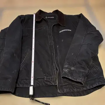 워크 자켓 짧은 기장 블랙 옷깃 코듀로이