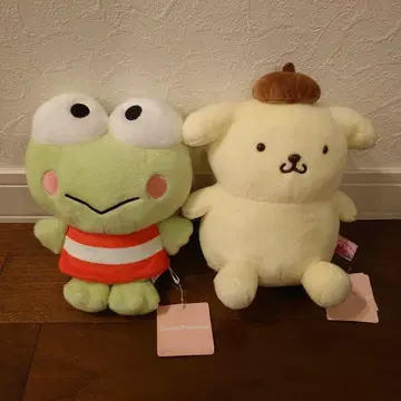 폼폼푸딩 케로케로케로피 봉제 인형 세트 2개 산리오