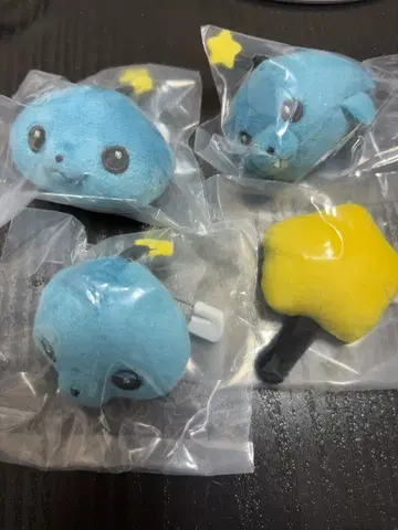 교육 방송 인형 배지 4종 세트