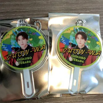테라다 신지로 포카포카 x SHOW-WA 부채형 아크릴 키링