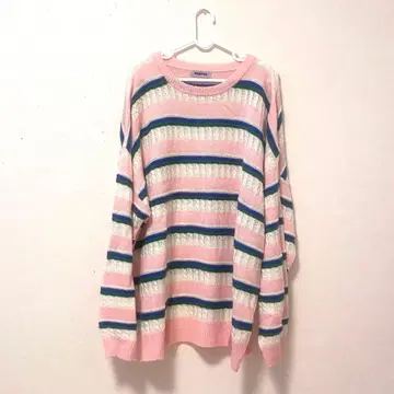 [미사용 새상품] [PUNYUS] 스트라이프 니트