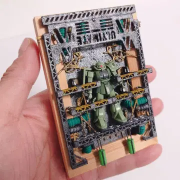 건담 프라모델 디오라마 양산형 자쿠 MS-06F 1/380