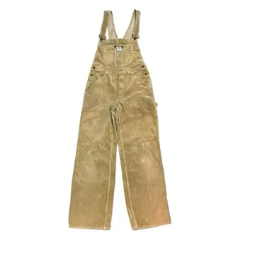 코듀로이 브라운 오버롤 키즈 사이즈 탈론 지퍼