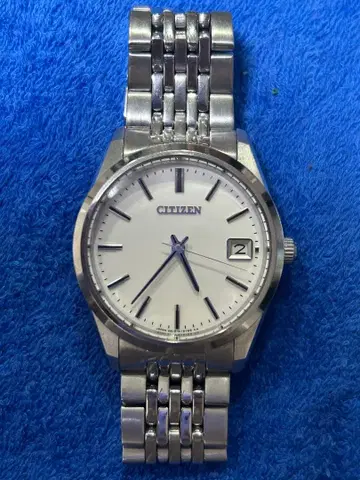 CITIZEN 아날로그 손목시계 실버