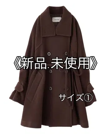 COCODEAL 스탠드 카라 미들 기장 트렌치코트