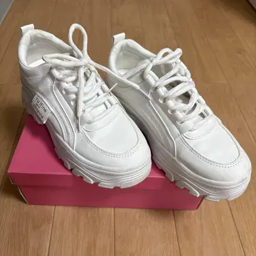 GRL 화이트 통굽 스니커즈