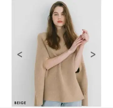 Basement online 베이스먼트온라인 케이프 니트 베이지