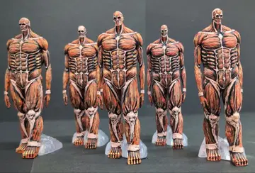 재도색 상품 진격의 거인 땅울림 땅울림 피규어 5개