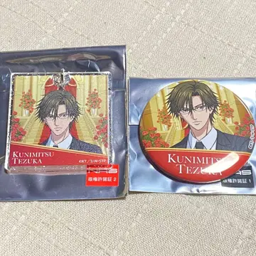 신 테니스의 왕자님 이온 콜라보 캔뱃지 아크릴 키링 테즈카 쿠니미츠