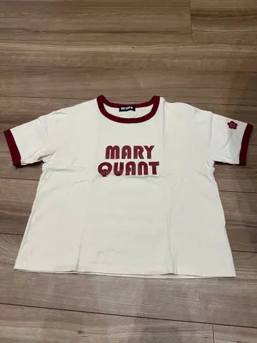 MARY QUANT 반팔 T셔츠 M 사이즈 크림색