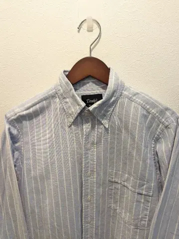 새상품급 Drake's 셔츠 옥스퍼드 스트라이프 BD 영국제