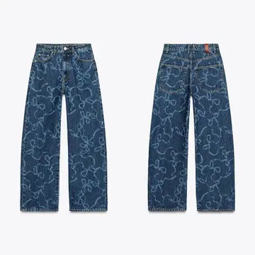 ZARA 미드 라이즈 BAGGY TRF 데님 팬츠