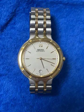 SEIKO AUTO QUARTZ 손목시계 실버/골드