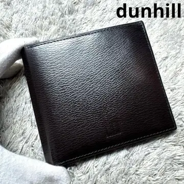 던힐 dunhill 접이식 지갑 가죽 브라운