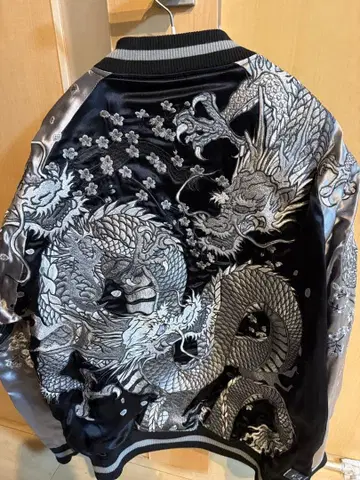 새상품급 스카잔 용 자수 리버서블