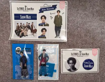 Snow Man 와타나베 쇼타 아크릴 스탠드 스티커 캔뱃지