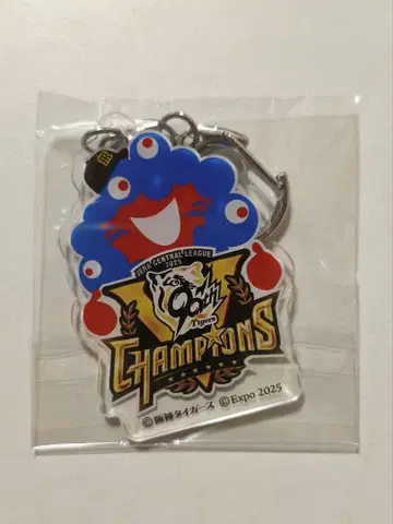 간사이 만박 2025 미야쿠미야쿠 한신 타이거즈 우승 기념 아크릴 키링