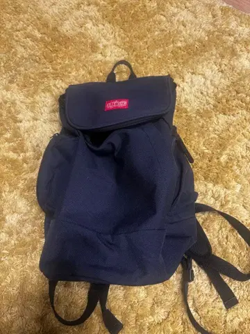 네이비 캔버스 백팩 빔즈 콜라보