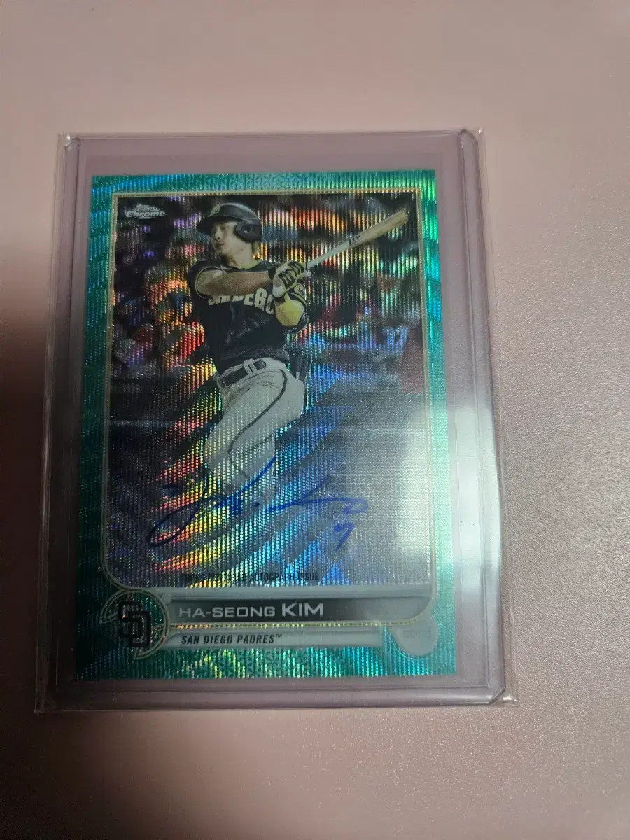 김하성 199장 한정 2022 Topps Aqua 오토 카드