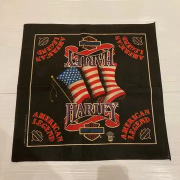NOS 80s 할리데이비슨 반다나 빈티지 USA제