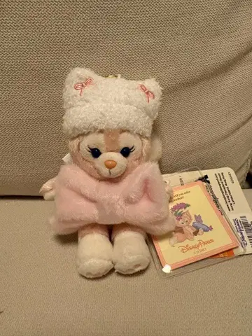 홍콩 디즈니 리나벨 겨울 봉제 인형 키링