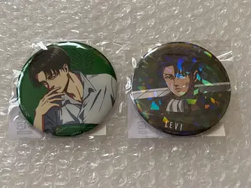 진격의 거인 76mm 캔뱃지 리바이 2종