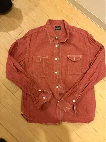 EIGHT G 긴팔 샴브레이 마 혼방 컬러 워크 셔츠