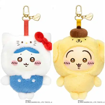 치이카와 x 산리오 캐릭터즈 Kiramekko 하치와레 토끼 세트