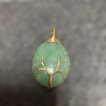 아벤츄린 트리 디자인 펜던트