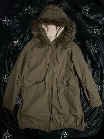 모즈 코트 다운 퍼 y2k 카키