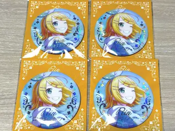 카가미네 린 해피 콜렉션 복권 금박 캔뱃지 C 4개 세트