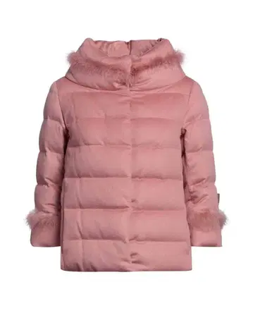 HERNO 캐시미어 다운 자켓 38 칠부 소매 리조트 컬렉션