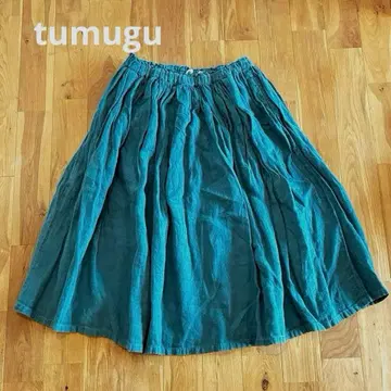 tumugu 린넨 스커트 린넨 100%