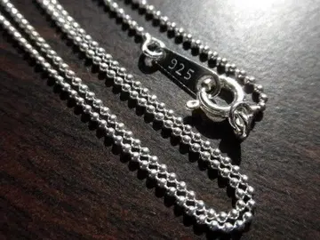 새상품 실버 925 볼 체인 목걸이 1.0mm 40cm 각인 있음