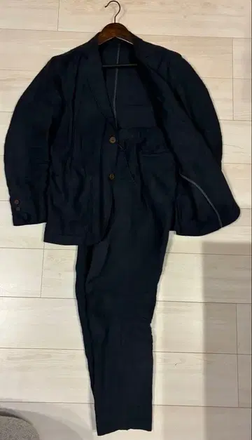 무인양품 린넨 수트 S 네이비