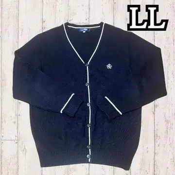 가디건 아오모리야마다 고등학교 남성용 새상품급 니트 버튼 네이비