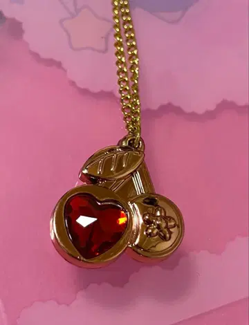 세본스타 2010 하트 체리 레드 도금 레트로