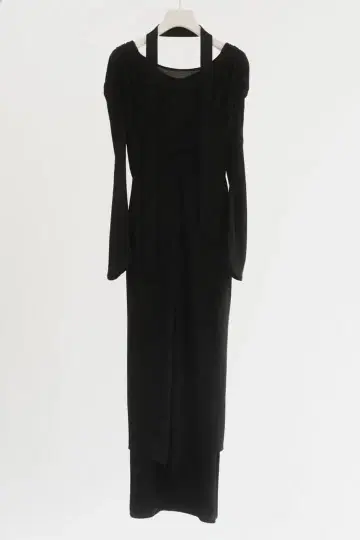 크누스머프 레이어드 원피스 블랙