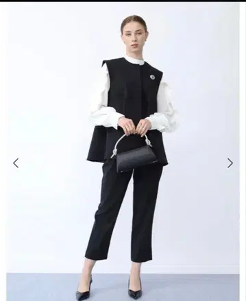 미사용 새상품 Aga 페플럼 베스트 자켓 9호 블랙