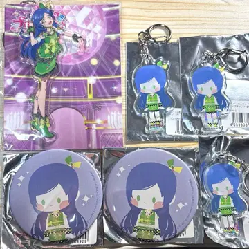 키랏토 프리 채널 프리채널 아오바 린카 캔뱃지 아크릴 키링 6개 세트