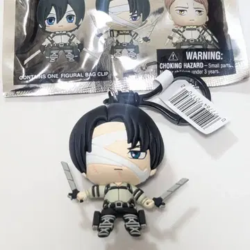 진격의 거인 리바이 피규어 가방 클립 키링 키체인