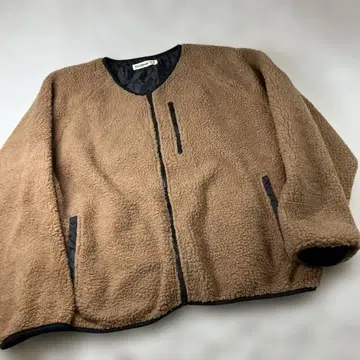 Cutie Blonde 보아 블루종 프론트 지퍼 L 사이즈 브라운/브라운