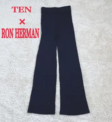 텐 론 헤르만 TEN x Ron Herman 리브 니트 플레어 팬츠
