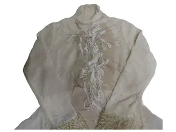 [ 레어 ] 우나 알테사노 알마 화이트 퍼 장식 상의