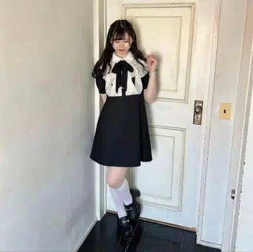 evelyn 에블린 소매 프릴 원피스 반팔